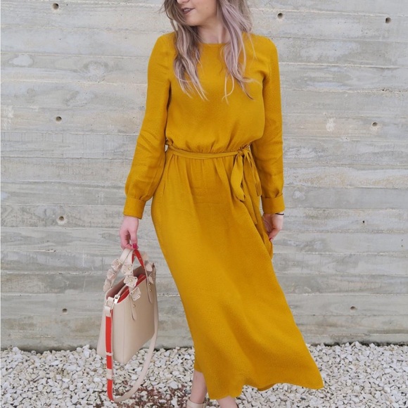 ZARA long sleeve midi dress [XS] - Picture 1 of 8